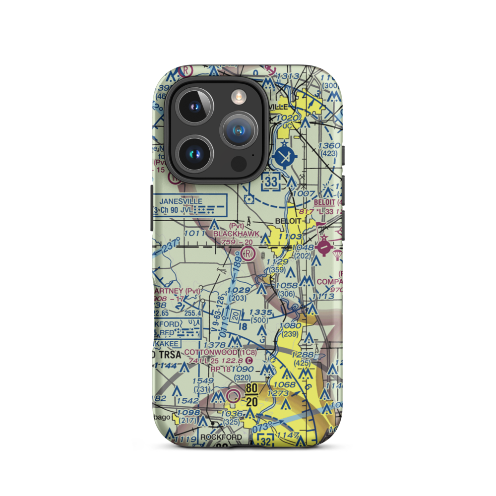 Blackhawk Farms Inc Airport (LL89) VFR Sectional  Tough iPhone Case iPhone 16 Pro model shown