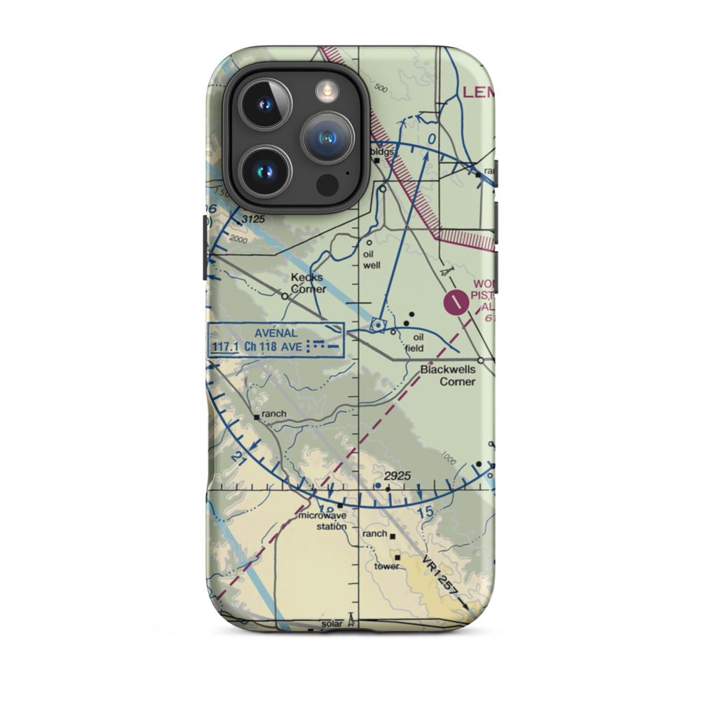Blackwell Land Company Inc Airport (36CN) VFR Sectional  Tough iPhone Case iPhone 16 Pro Max model shown