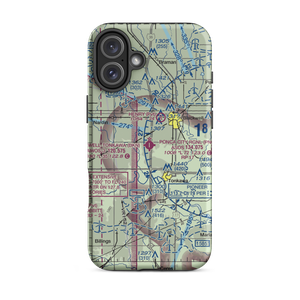 Blackwell Tonkawa Municipal Airport (BKN) VFR Sectional  Tough iPhone Case