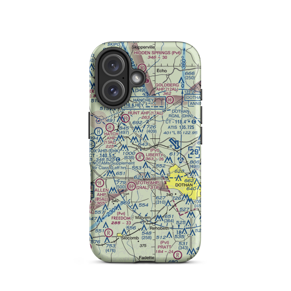 Blessings Landing Air Ranch (84AL) VFR Sectional  Tough iPhone Case iPhone 16 model shown