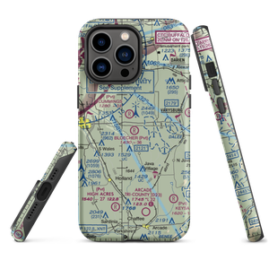 Bloecher Farm Airport (92NY) VFR Sectional  Tough iPhone Case