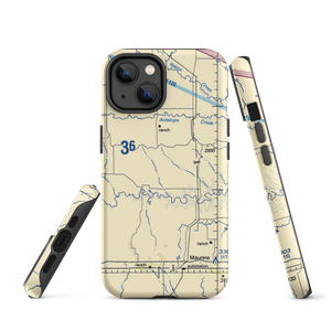 Blomberg 42 Ranch Private Airport (SD48) VFR Sectional  Tough iPhone Case