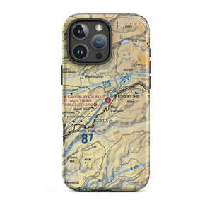 Blue Canyon Nyack Airport (BLU) VFR Sectional  Tough iPhone Case