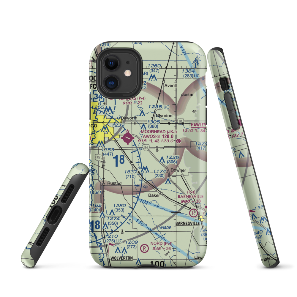 Blue Sky Airport (3MN7) VFR Sectional  Tough iPhone Case iPhone 11 model shown