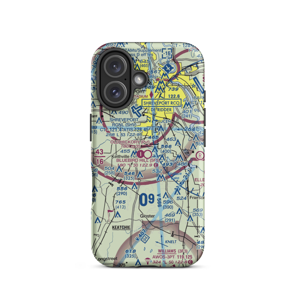 Bluebird Hill Airport (5F5) VFR Sectional  Tough iPhone Case iPhone 16 model shown