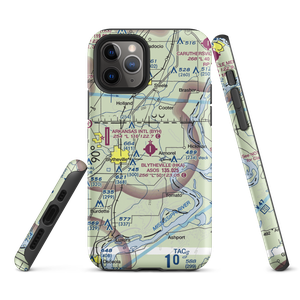 Blytheville Municipal Airport (HKA) VFR Sectional  Tough iPhone Case