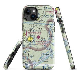 Blytheville Municipal Airport (HKA) VFR Sectional  Tough iPhone Case