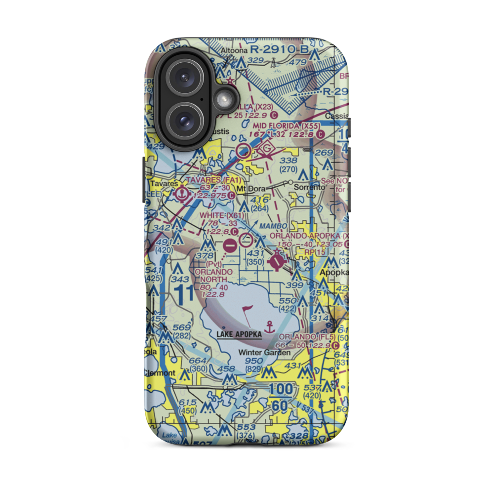 Bob White Field (X61) VFR Sectional  Tough iPhone Case iPhone 16 Plus model shown