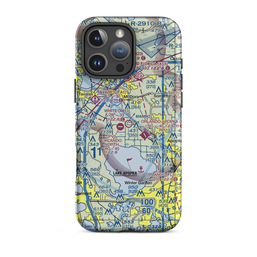 Bob White Field (X61) VFR Sectional  Tough iPhone Case iPhone 16 Pro Max model shown