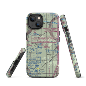 Bobbitt Airport (02OK) VFR Sectional  Tough iPhone Case