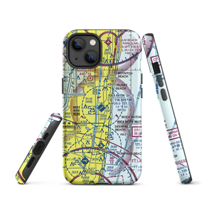 Boca Raton Airport (BCT) VFR Sectional  Tough iPhone Case