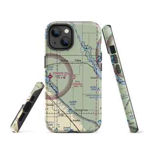 Bodmer Airport (9NA4) VFR Sectional  Tough iPhone Case