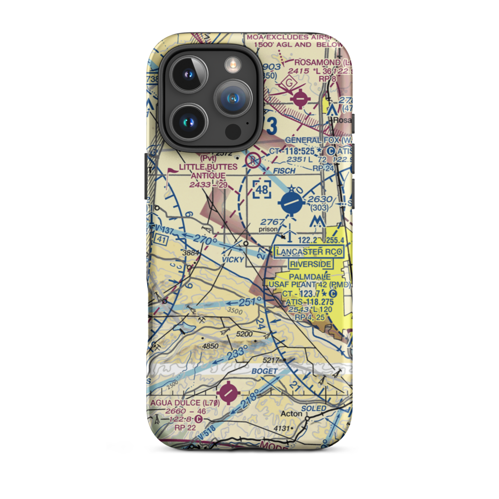 Bohunk's Airpark (0CL6) VFR Sectional  Tough iPhone Case iPhone 16 Pro Max model shown