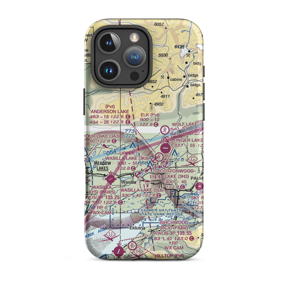 Boisselle's Strip (3AK8) VFR Sectional  Tough iPhone Case iPhone 16 Pro Max model shown