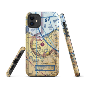 Bolinder Field Tooele Valley Airport (TVY) VFR Sectional  Tough iPhone Case