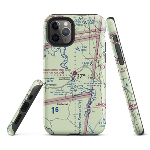 Bollinger-Crass Memorial Airport (MO5) VFR Sectional  Tough iPhone Case