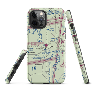 Bollinger-Crass Memorial Airport (MO5) VFR Sectional  Tough iPhone Case