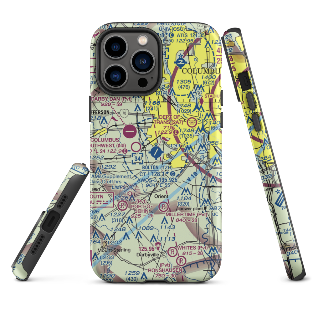 Bolton Field (TZR) VFR Sectional  Tough iPhone Case iPhone 13 Pro Max model shown