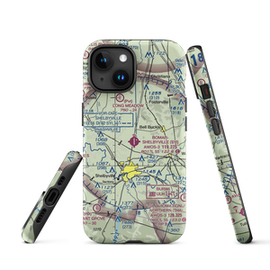 Bomar Field Shelbyville Municipal Airport (SYI) VFR Sectional  Tough iPhone Case