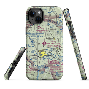 Bomar Field Shelbyville Municipal Airport (SYI) VFR Sectional  Tough iPhone Case