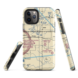 Booker Airport (US-0149) VFR Sectional  Tough iPhone Case