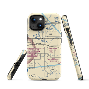 Booker Airport (US-0149) VFR Sectional  Tough iPhone Case