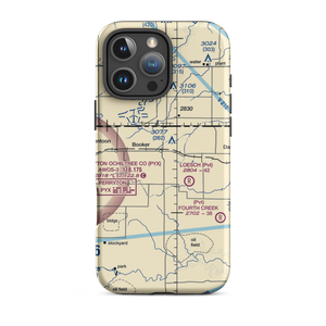 Booker Airport (US-0149) VFR Sectional  Tough iPhone Case