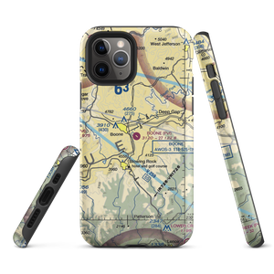 Boone Inc Airport (NC14) VFR Sectional  Tough iPhone Case