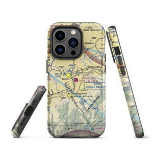 Boone Inc Airport (NC14) VFR Sectional  Tough iPhone Case