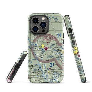 Boone Municipal Airport (BNW) VFR Sectional  Tough iPhone Case