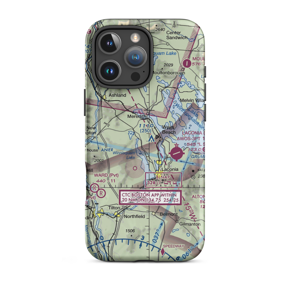 Bossey's Seaplane Base (16NH) VFR Sectional  Tough iPhone Case iPhone 16 Pro Max model shown