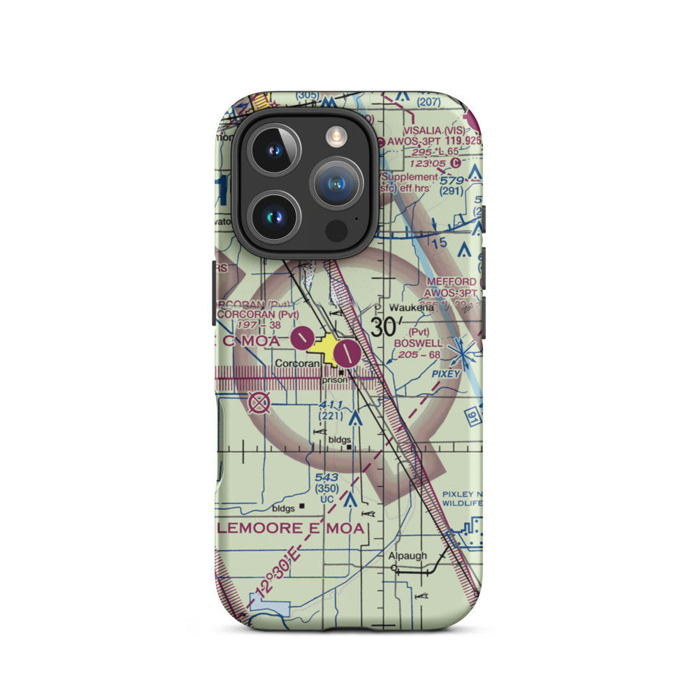 Boswell Airport (24CL) VFR Sectional  Tough iPhone Case iPhone 16 Pro model shown