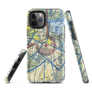 Boulder City Municipal Airport (BVU) VFR Sectional  Tough iPhone Case