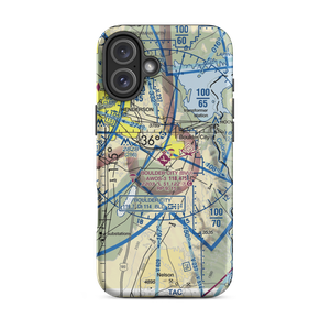 Boulder City Municipal Airport (BVU) VFR Sectional  Tough iPhone Case