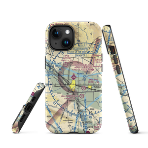 Bowers Field (ELN) VFR Sectional  Tough iPhone Case