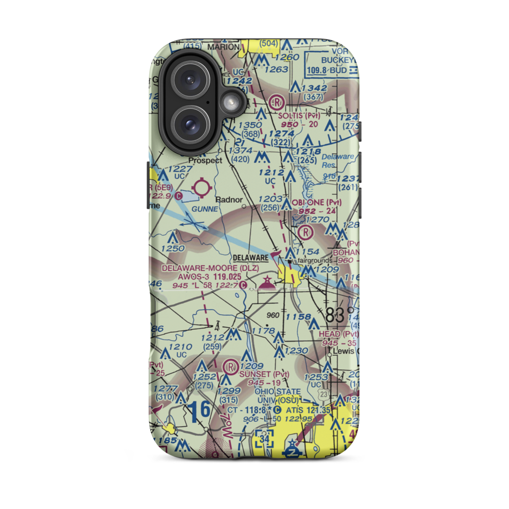 Bowman Field (63OI) VFR Sectional  Tough iPhone Case iPhone 16 Plus model shown