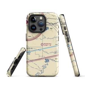 Boyd's Turf Airport (0NA9) VFR Sectional  Tough iPhone Case