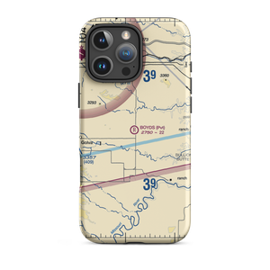 Boyd's Turf Airport (0NA9) VFR Sectional  Tough iPhone Case