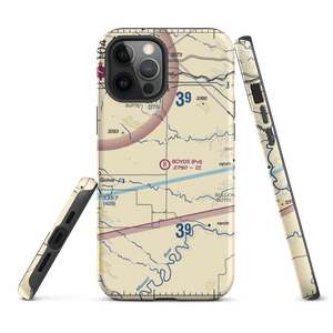 Boyd's Turf Airport (0NA9) VFR Sectional  Tough iPhone Case