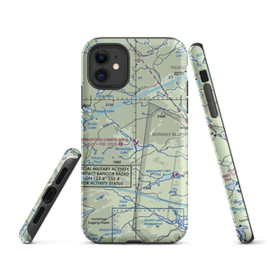 Bradford Camps Seaplane Base (ME3) VFR Sectional  Tough iPhone Case