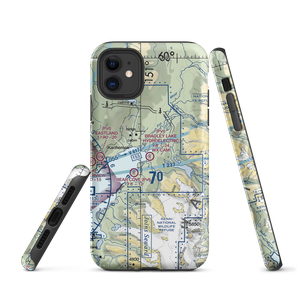 Bradley Lake Hydroelectri Project Airstrip (0AK7) VFR Sectional  Tough iPhone Case