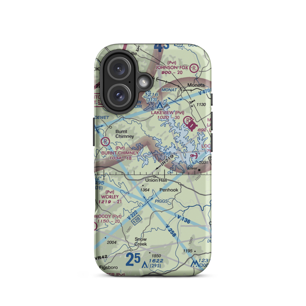 Brammer Seaplane Base (9VA7) VFR Sectional  Tough iPhone Case iPhone 16 model shown