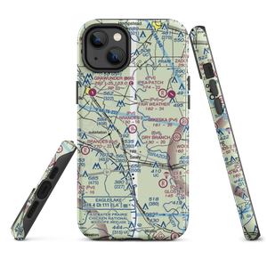 Brandes Air Field 2 (90TS) VFR Sectional  Tough iPhone Case
