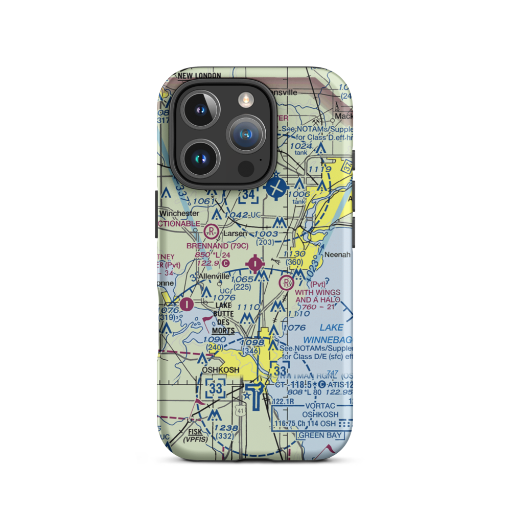 Brennand Airport (79C) VFR Sectional  Tough iPhone Case iPhone 16 Pro model shown
