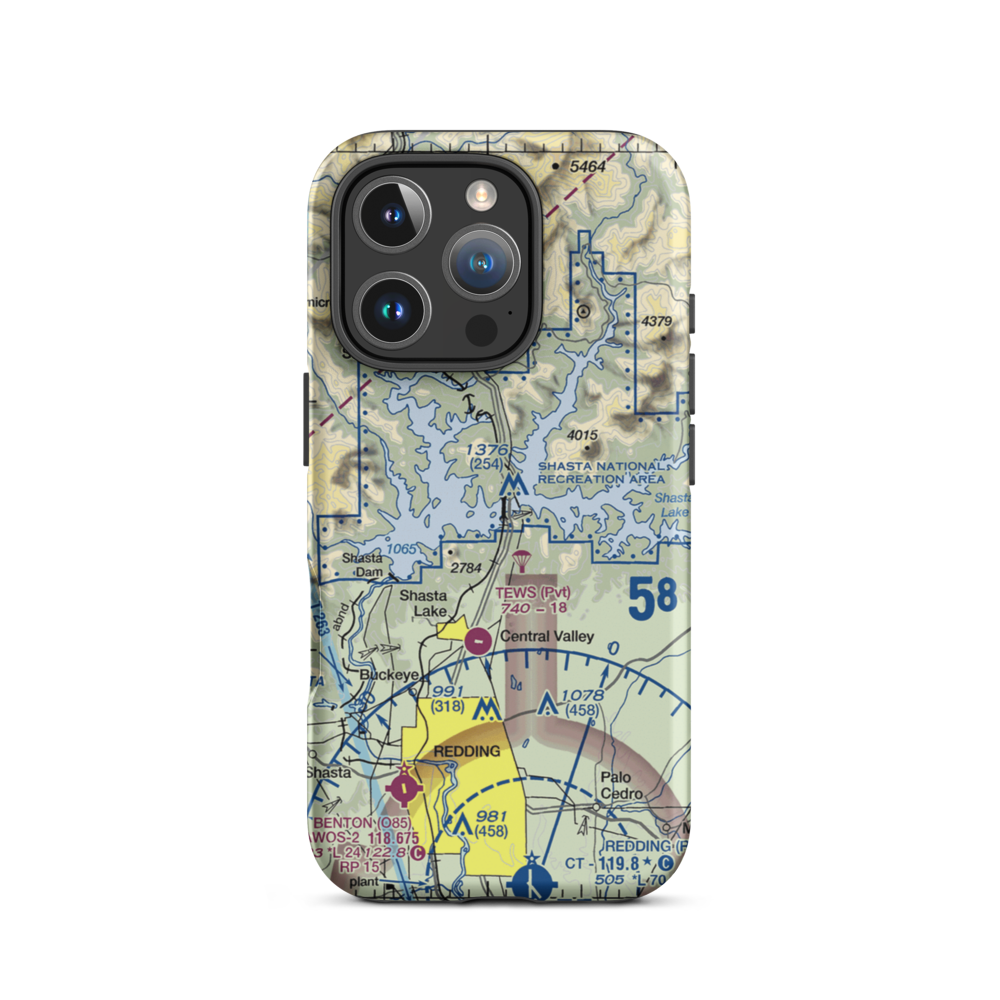 Bridge Bay Resort Seaplane Base (H77) VFR Sectional  Tough iPhone Case iPhone 16 Pro model shown