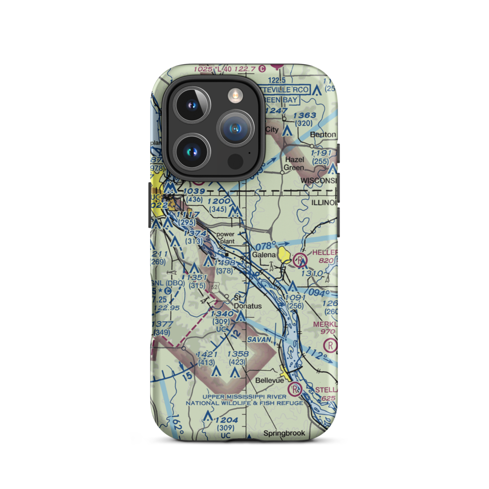 Briggs Brothers Airfield (77LL) VFR Sectional  Tough iPhone Case iPhone 16 Pro model shown