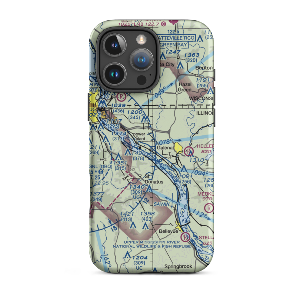Briggs Brothers Airfield (77LL) VFR Sectional  Tough iPhone Case iPhone 16 Pro Max model shown