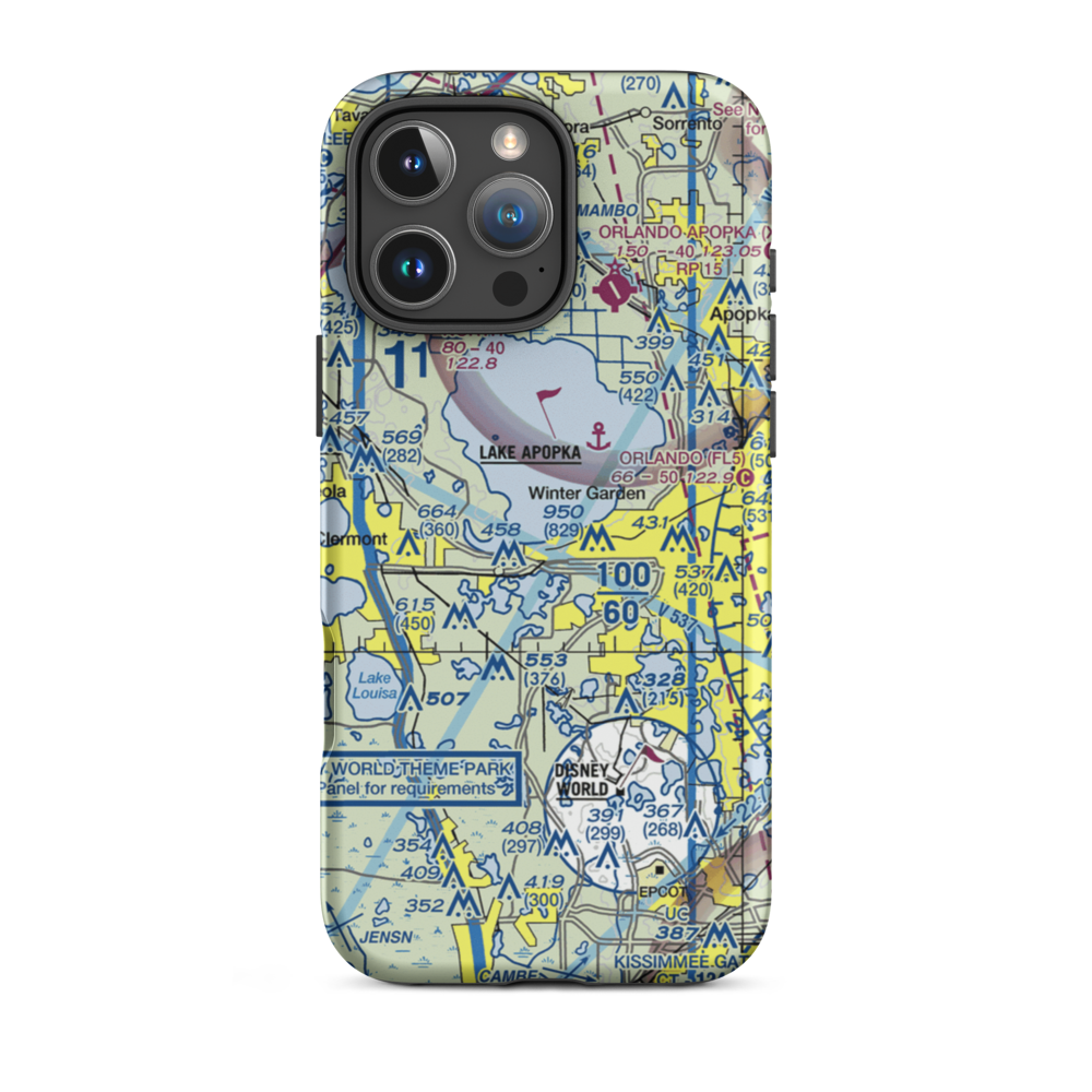 Briley Farm Seaplane Base (0FA5) VFR Sectional  Tough iPhone Case iPhone 16 Pro Max model shown