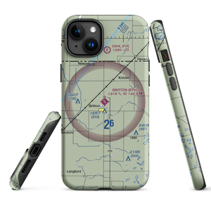 Britton Municipal Airport (BTN) VFR Sectional  Tough iPhone Case