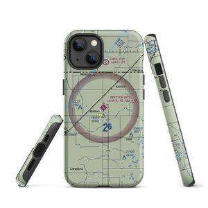 Britton Municipal Airport (BTN) VFR Sectional  Tough iPhone Case